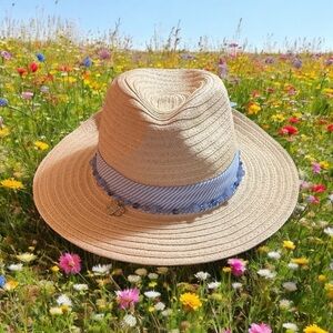 Paper Straw Fedora Sun Beach Hat